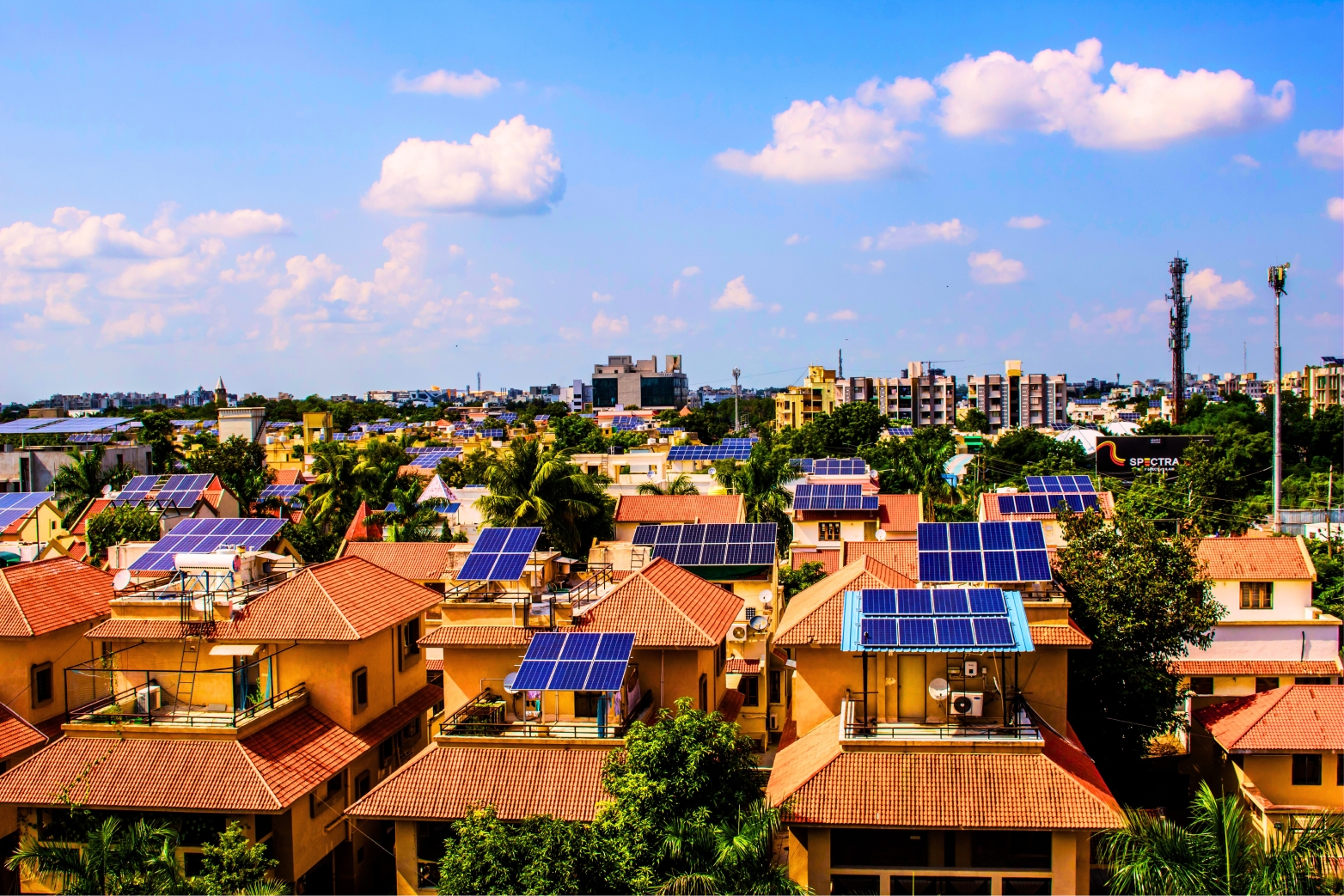 solar powered homes with mobile app in hand