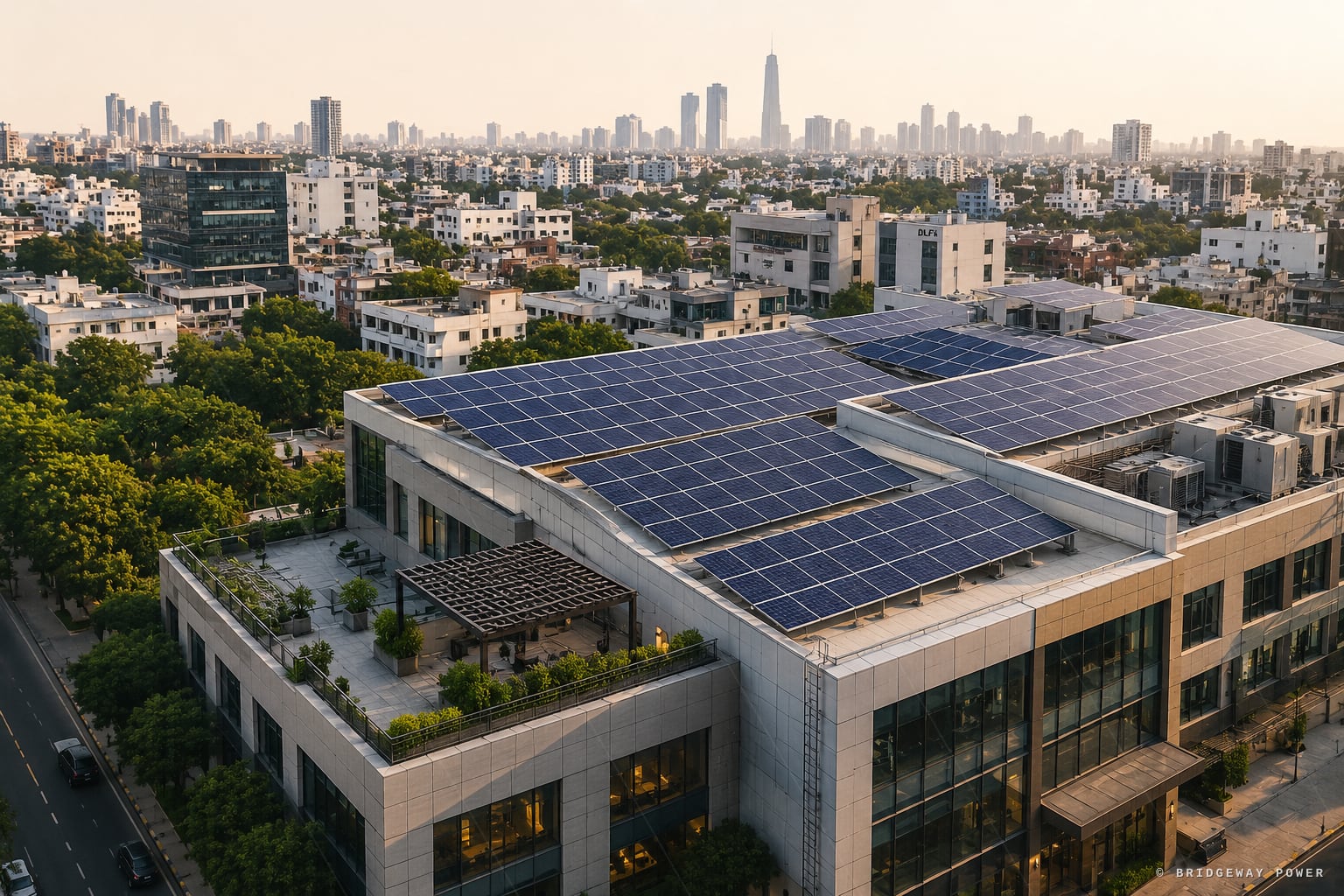Solar installation on rooftops in Gurgaon, Haryana