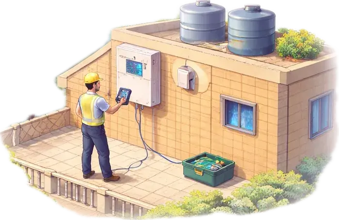 Solar inspection report on tablet