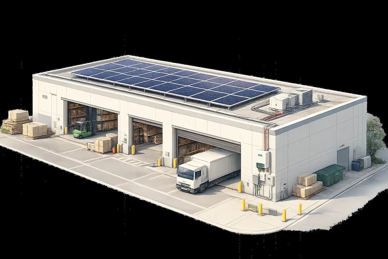 Factories & Warehouses solar installation, Delhi NCR — Bridgeway Power