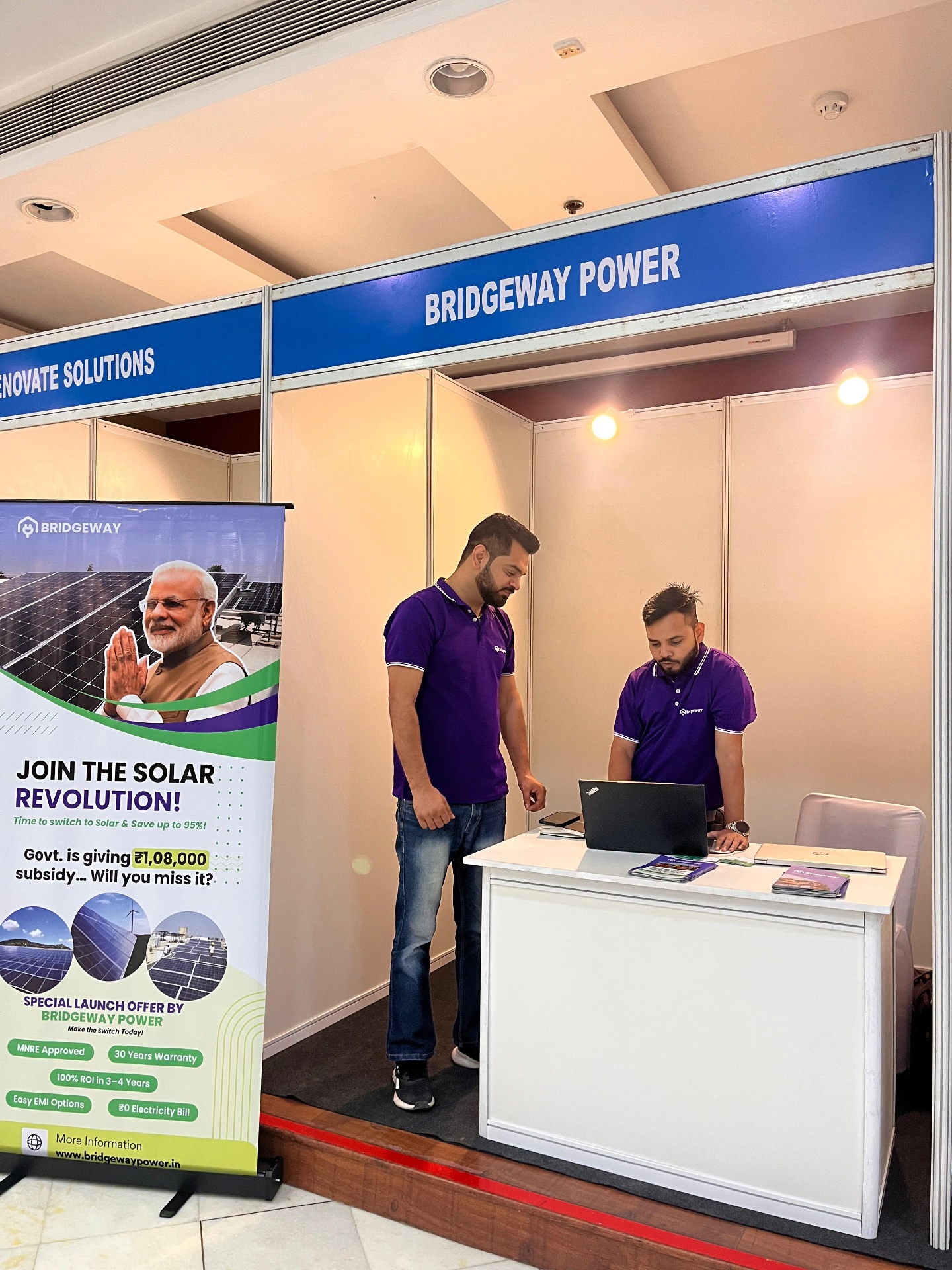 Bridgeway Power exhibition booth