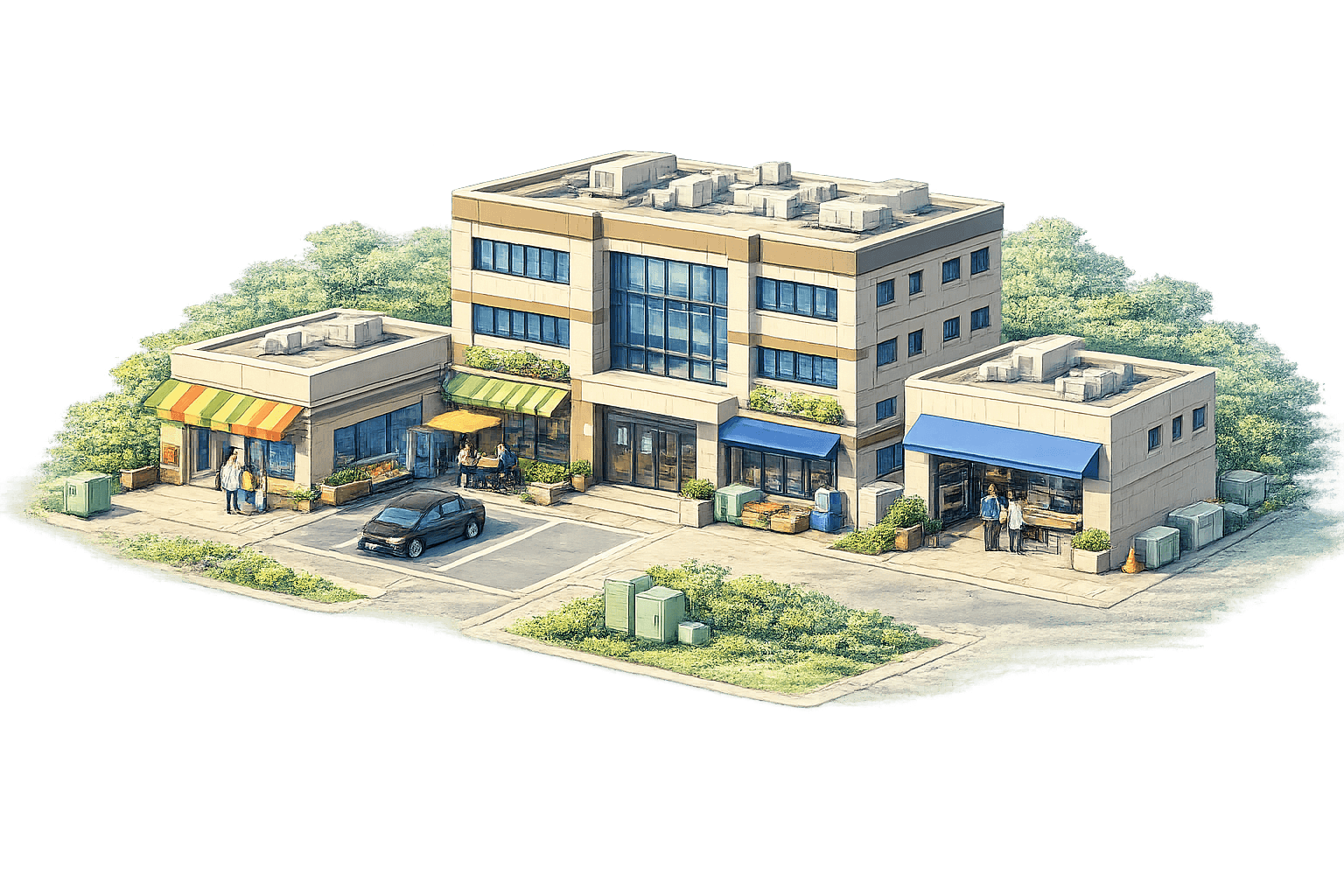 Commercial Complex with Solar Potential